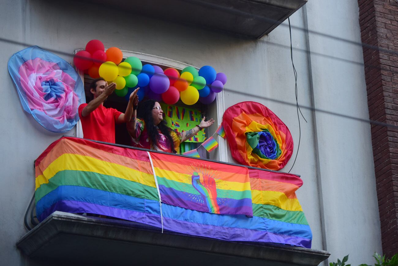 Marcha del Orgullo por las calles de Córdoba.  (Nicolás Bravo / La Voz)
