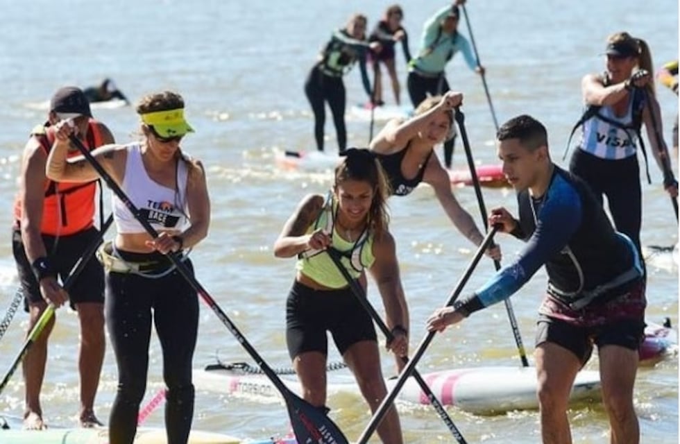 El SUP trajo energía y alegría a las aguas bajas del Paraná
