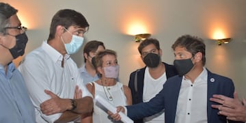 Así fue la visita del gobernador bonaerense a Tandil