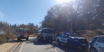 Detienen a un hombre por intentar prender fuego la montaña.