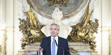 Alberto Fernández, en cadena nacional.