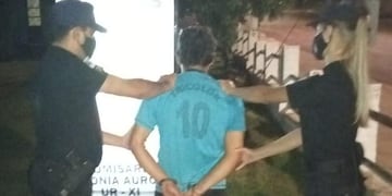 Determinó detenido luego de amenazar con un arma de fuego a su vecino en Colonia Aurora