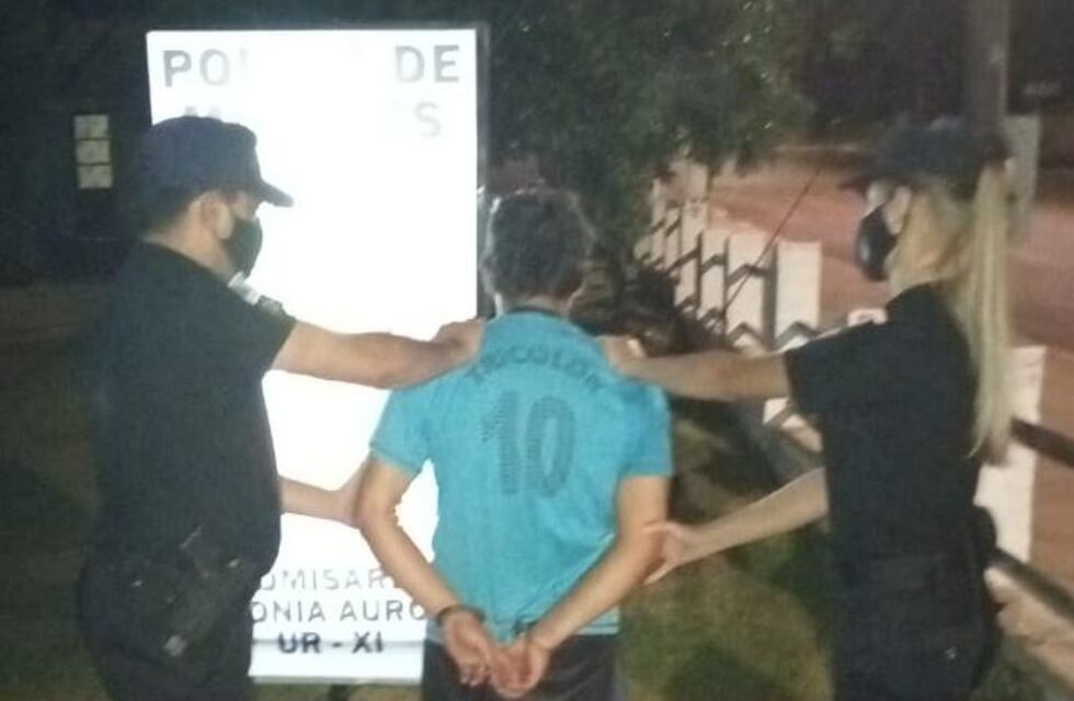 Determinó detenido luego de amenazar con un arma de fuego a su vecino en Colonia Aurora