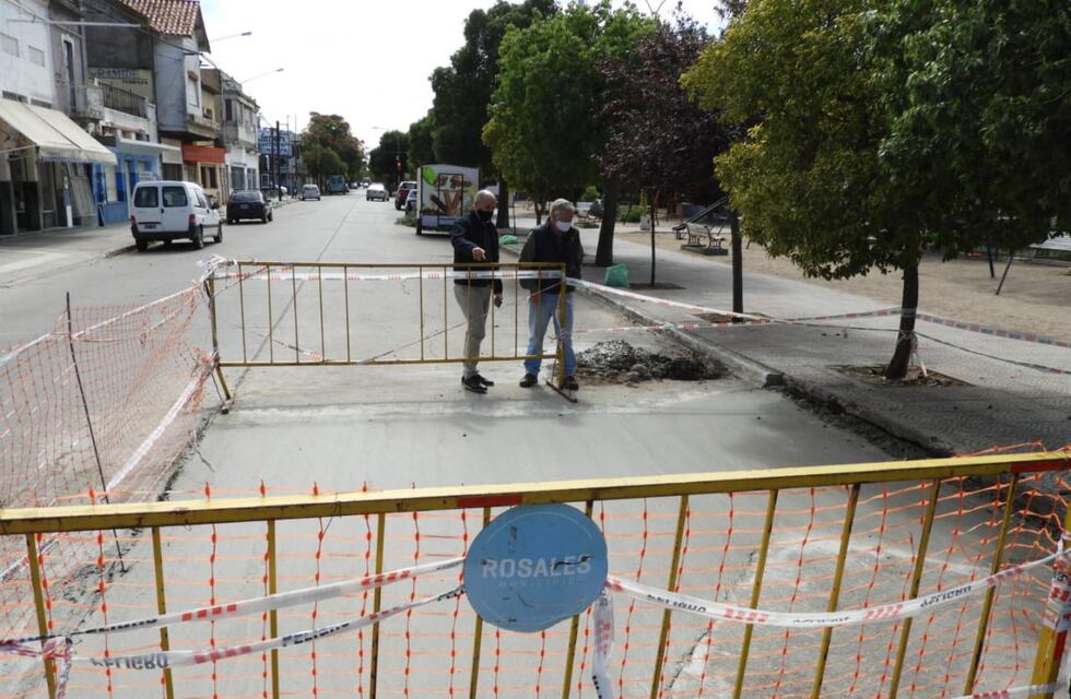 La secretaría de Obras realizó reparaciones de hormigón en tres puntos de la ciudad