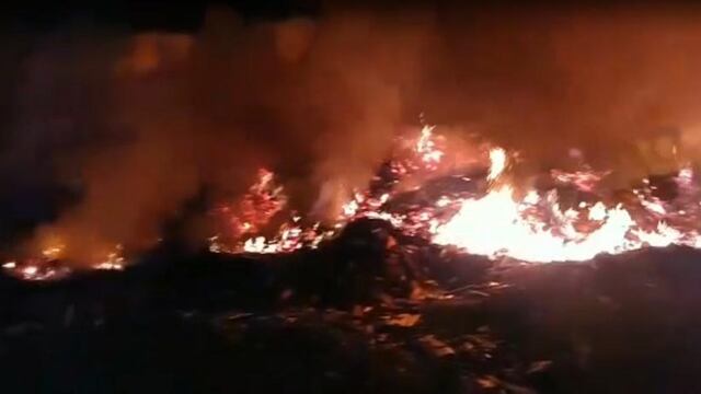 Eldorado: quema de residuos casi provoca una tragedia forestal.