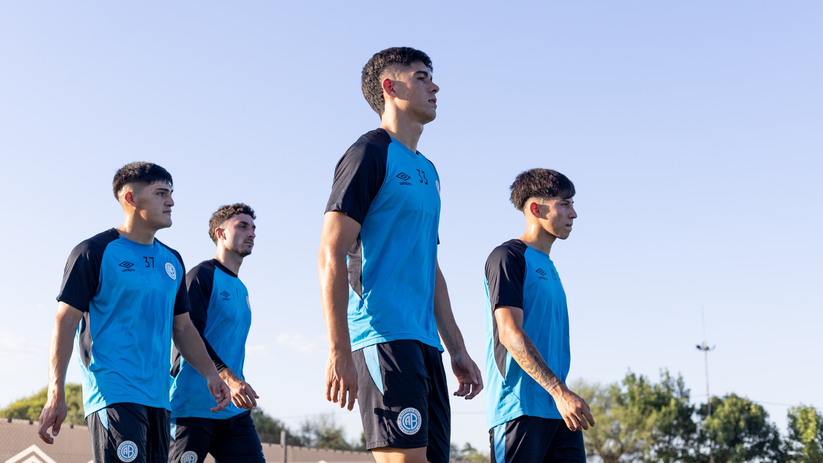 Los chicos quieren su lugar: Lautaro Gutiérrez, Santiago Ferez, Gastón Martínez y Ramiro Tulián (Prensa Belgrano).