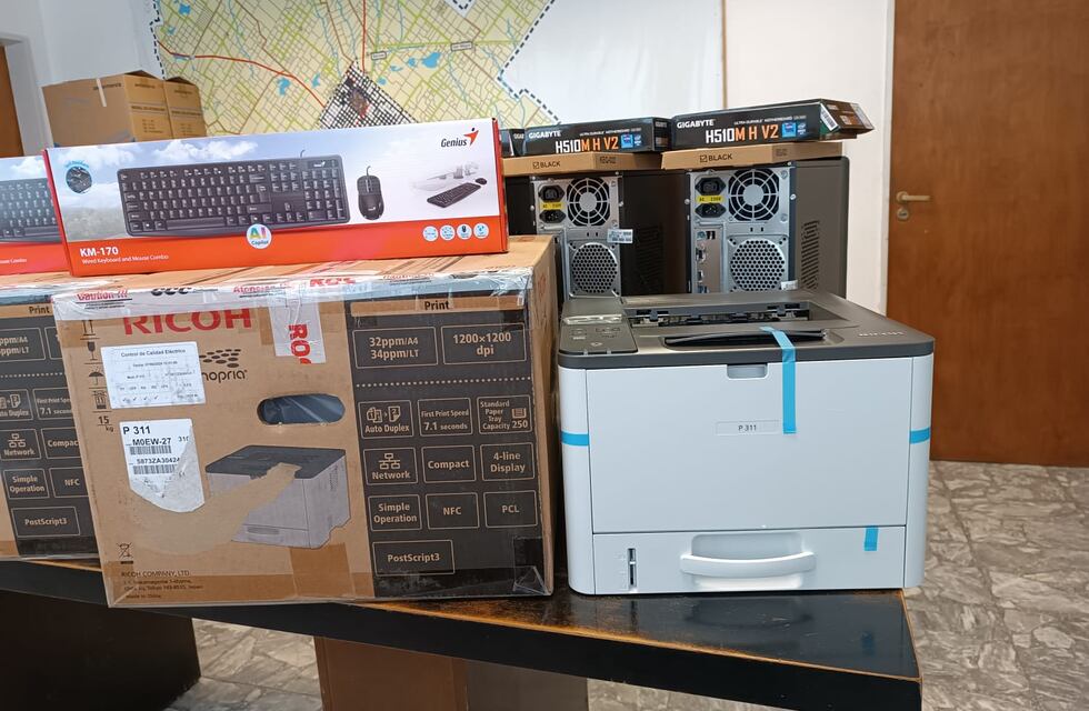 La Municipalidad de Tres Arroyos entregará nuevas computadoras, Scanner e impresoras a la policía local