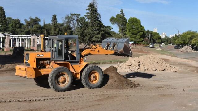Comenzaron los trabajos de remodelación en el Parque Independencia.
