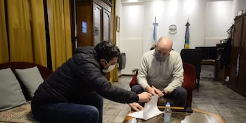 Sartori presentó a Uset proyectos para gestionar ante el gobierno de la Provincia.