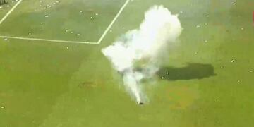 Bomba de estruendo en el Gigante de Arroyito