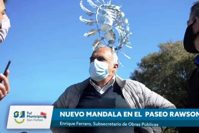 Enrique Ferraro, el subsecretario de Obras Públicas de San Rafael, quedó envuelto en el escándalo del mandala en el paseo Rawson.
