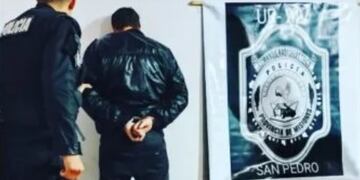Detienen a un joven y recuperan objetos robados en San Pedro.