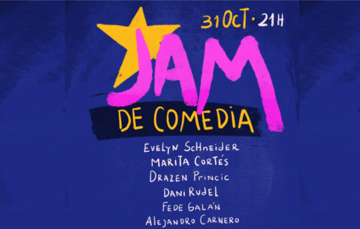 Jam de comedia. 31 de octubre en Paraná.