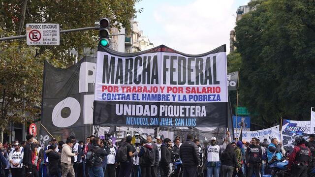 Finalizó la Marcha Federal Piquetera en Buenos Aires