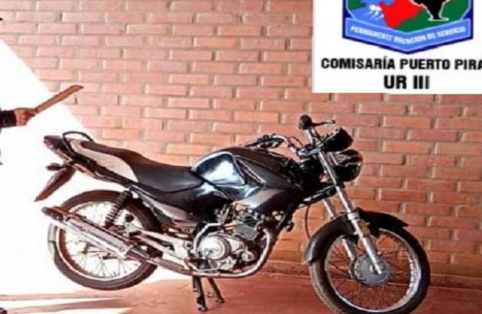Motocicleta robada a un delivery fue recuperada en Puerto Piray