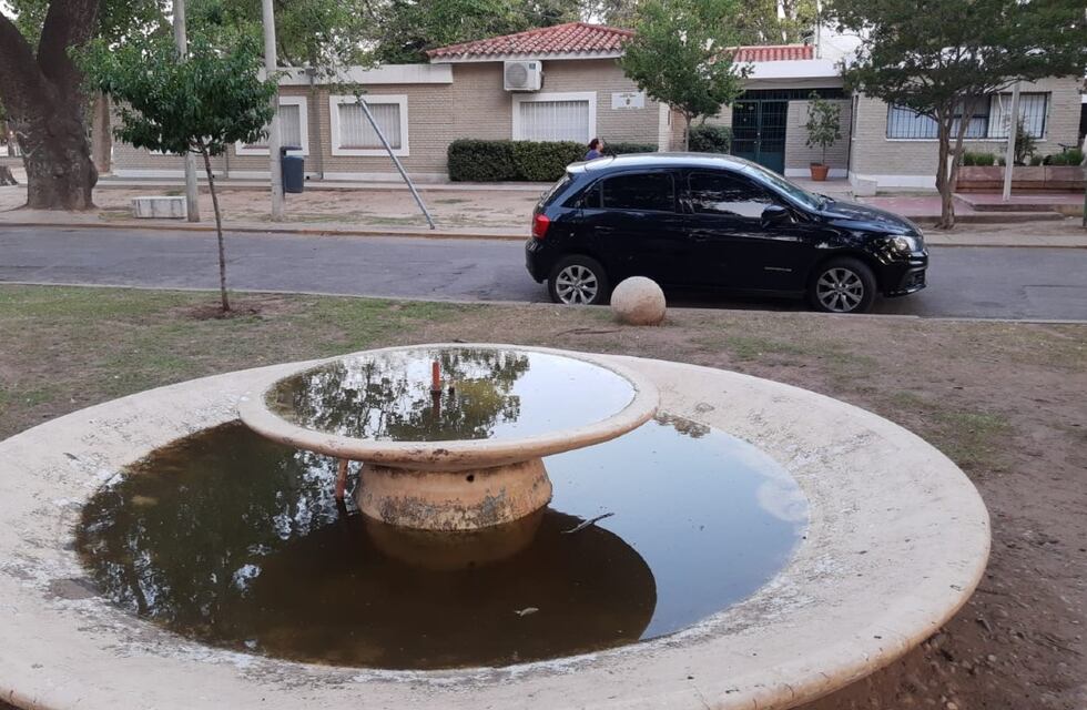 El colmo cordobés: denuncian que hay una fuente con “agua podrida” frente a la Dirección de Espacios Verdes