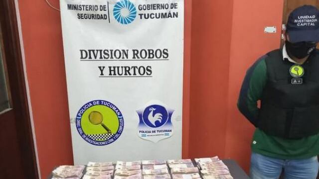 Secuestraron $600 mil de un robo millonario.