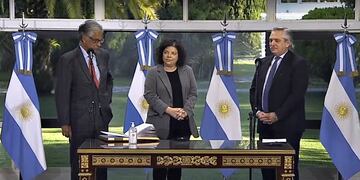 Carla Vizzotti juró como la nueva ministra de salud de la nación. - Presidencia