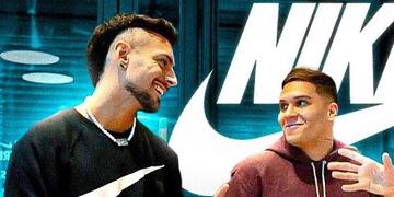 Juanfer Quintero y Coscu en un video de Nike