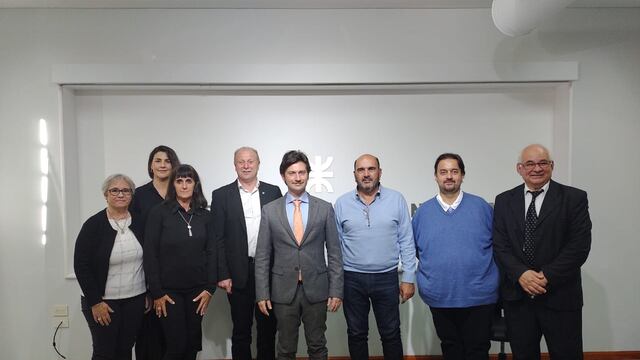 El consul italiano en Rosario, Marco Bocchi, en la UTN