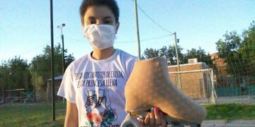 Diana estrenó patines en su regreso a las pistas. SI San Juan.