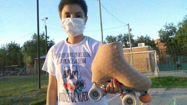 Diana estrenó patines en su regreso a las pistas. SI San Juan.