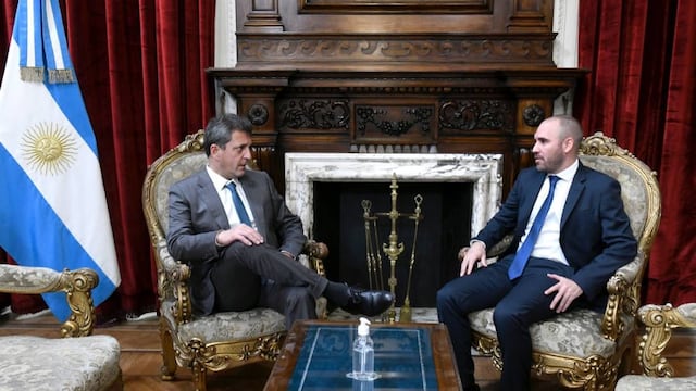 Antes de exponer ante la Comisión de Presupuesto, Guzmán se reunió con Massa (Foto HCDN)