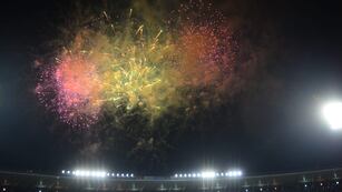 El recibimiento de Talleres ante Sao Paulo (Nicolás Bravo /La Voz).