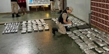 Incautan contrabando de marihuana en Puerto Iguazú.