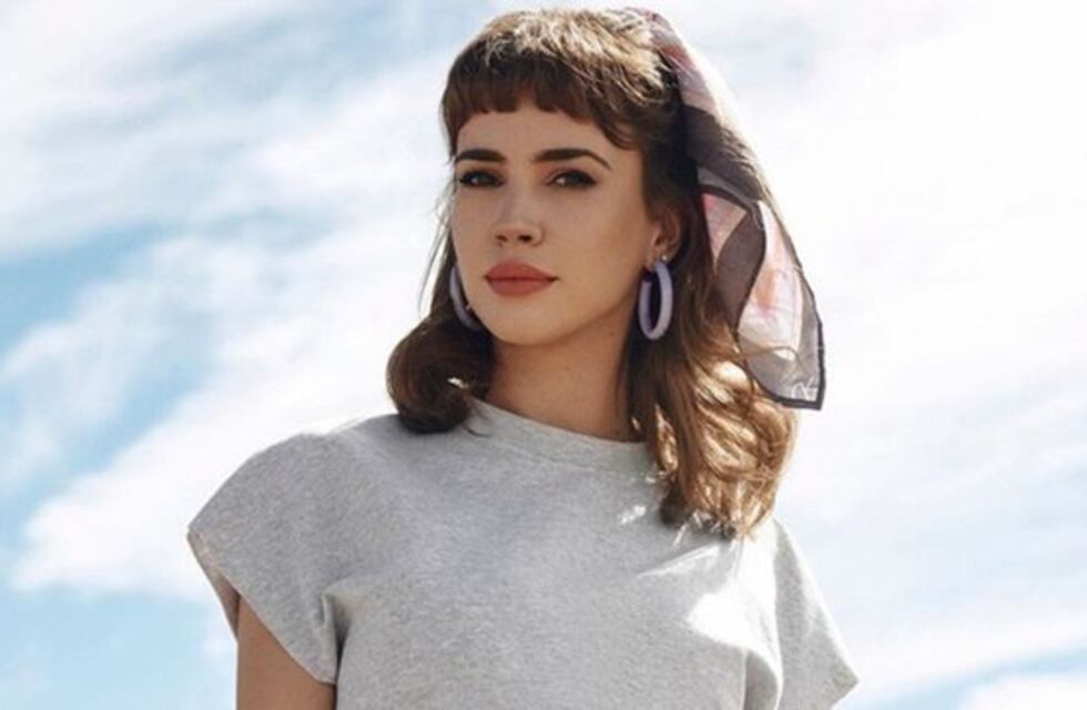 Celeste Cid visitó la cancha de San Lorenzo y sorprendió a todos con su look deportivo