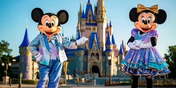 Personajes de Mickey y Minnie Mouse en Walt Disney World.