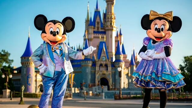 Personajes de Mickey y Minnie Mouse en Walt Disney World.