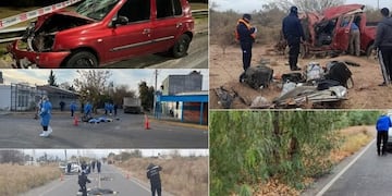 Siete muertos en siniestros viales en 72 horas.