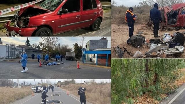 Siete muertos en siniestros viales en 72 horas.