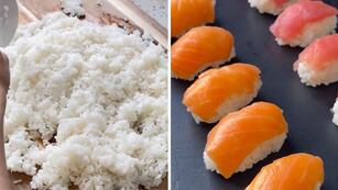 Cómo preparar el arroz de sushi casero.
