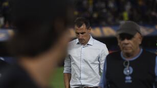 "Hubiera sido justo habernos llevado algo de acá", opinó Guillermo Farré sobre la derrota de Belgrano en la Bombonera (Federico López Claro / La Voz).