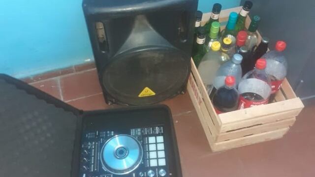 Los elementos secuestrados en el operativo policial