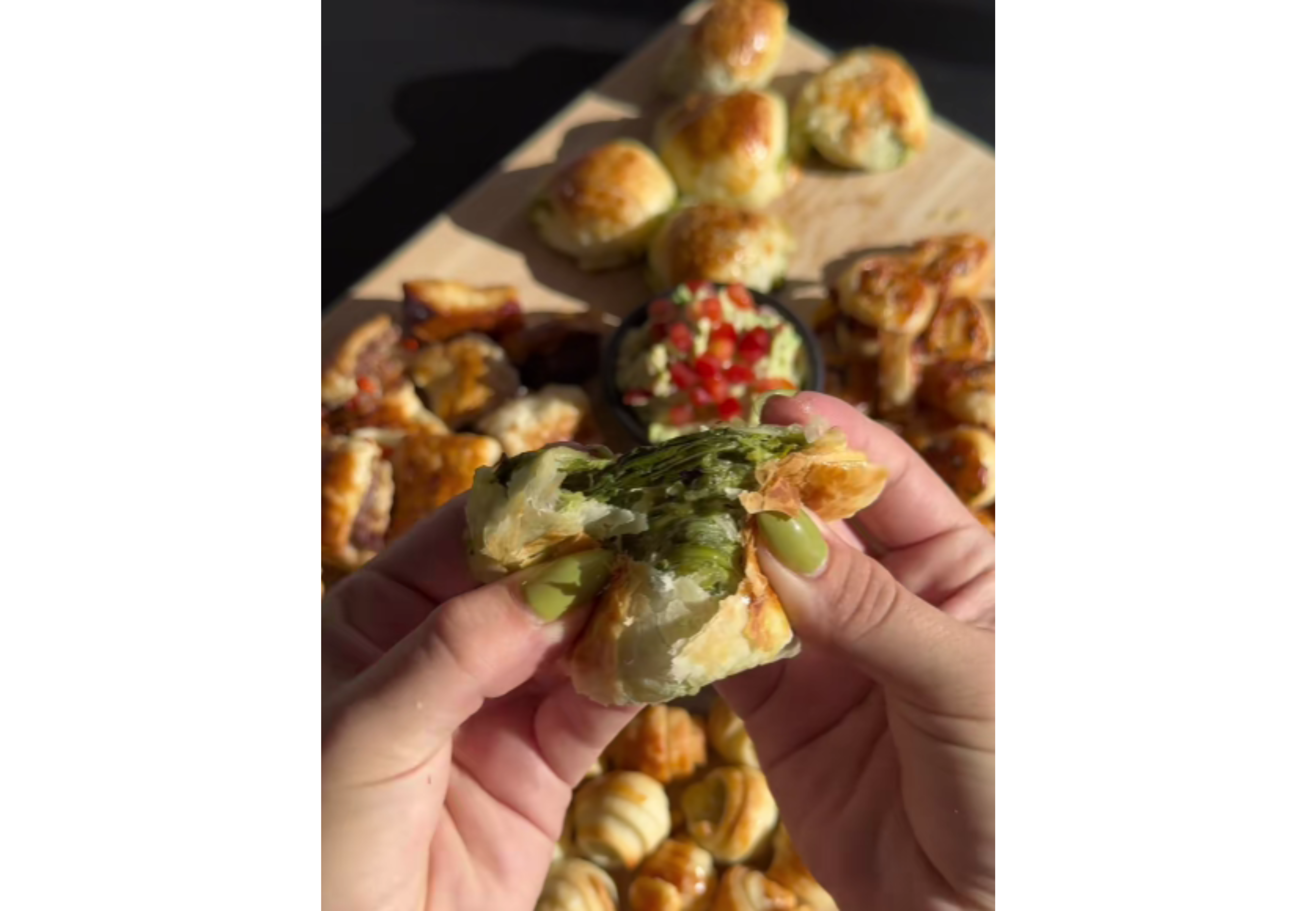 Así quedan los snacks.