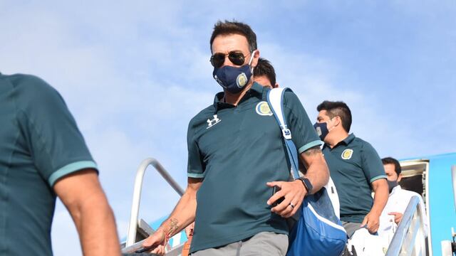 El plantel canalla ya está en San Juan (@CARCoficial)