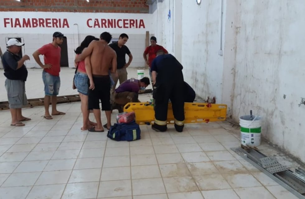 Un obrero cayó de una escalera en Puerto Iguazú
