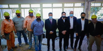 A través de gestiones realizadas por el gobernador Sergio Uñac ante el Ministerio de Educación se refaccionarán los edificios escolares dañados