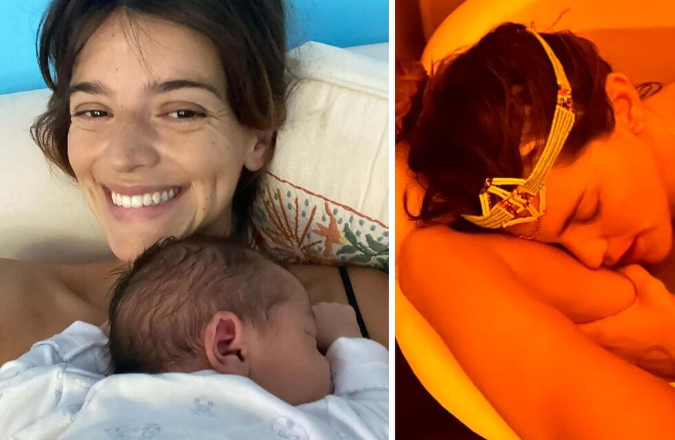 Calu Rivero mostró fotos inéditas de su parto en casa y un detalle se llevó toda la atención