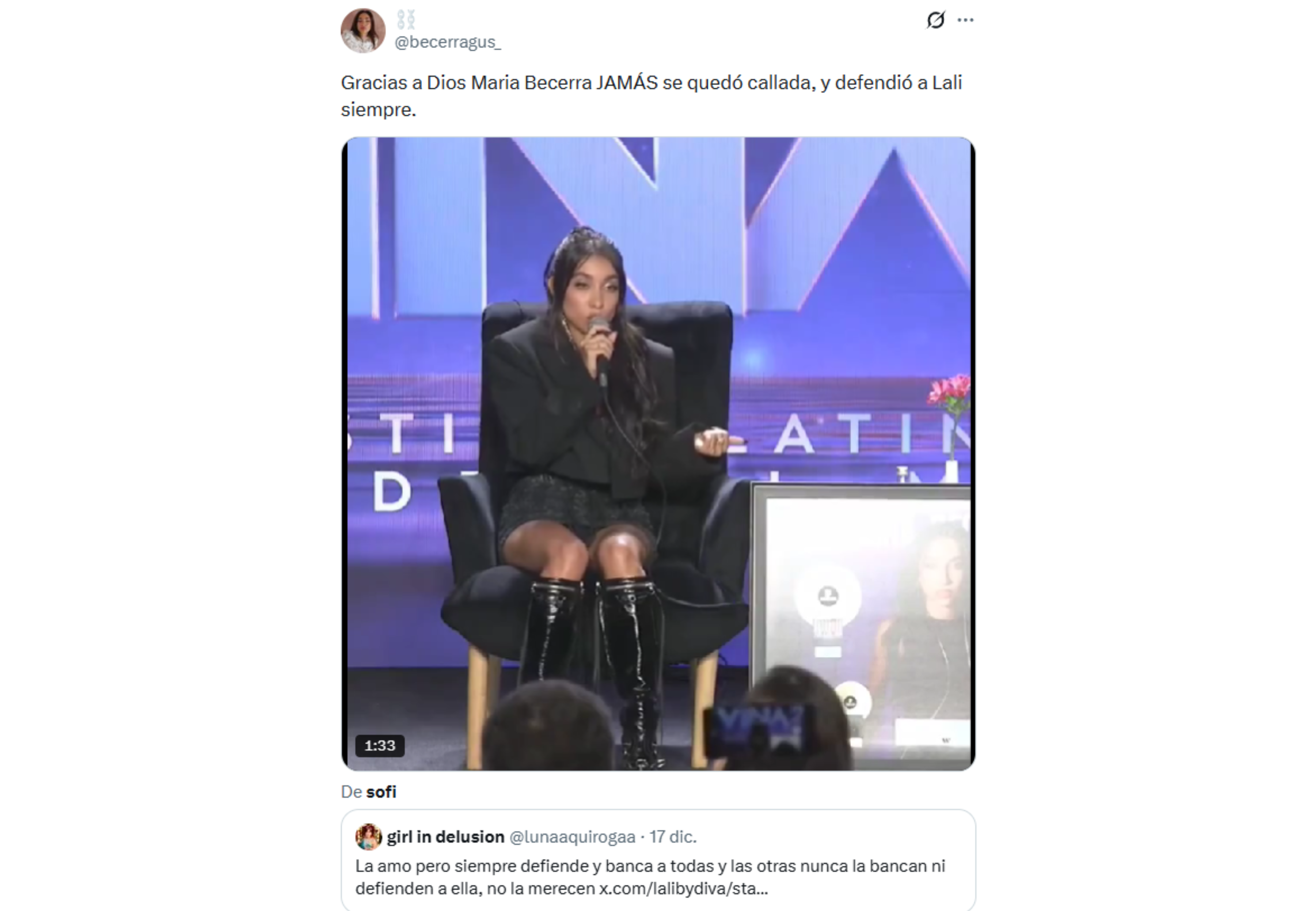 El clip se viralizó en las redes.