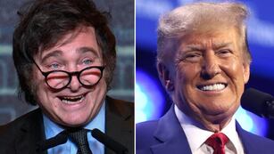 Donald Trump volvió a elogiar a Javier Milei. Foto: Archivo