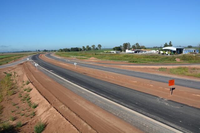 Ruta Nacional 34 - obras en el intercambiador de acceso a Susana