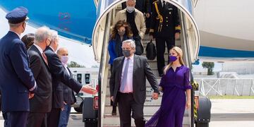 Alberto Fernández llegó a Lisboa. (Presidencia)