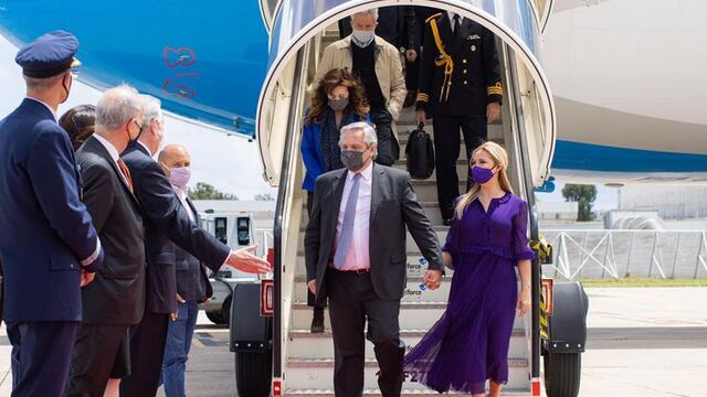 Alberto Fernández llegó a Lisboa. (Presidencia)