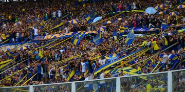 Los hinchas de Boca cubrirán la popular del Kempes, esta vez la Willington. Y también sus sectores de plateas ( Ramiro Pereyra/ La Voz).
