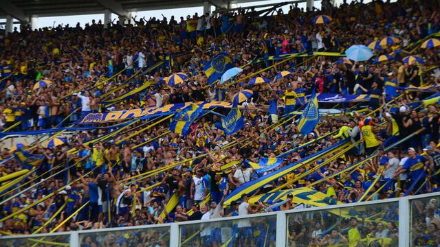 Los hinchas de Boca cubrirán la popular del Kempes, esta vez la Willington. Y también sus sectores de plateas ( Ramiro Pereyra/ La Voz).