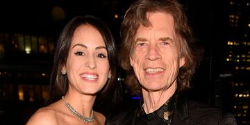 Mick Jagger y su novia.